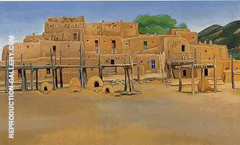 Taos Pueblo 1929 By Georgia O'Keeffe