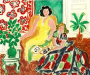 Robe Jaune Et Robe Arlequin 1940 By Henri Matisse