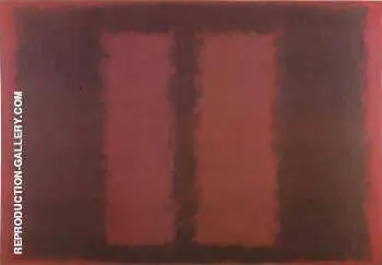 Sketch for Mural 6, Black Over Maroon 1958 By Mark Rothko (Inspired By)