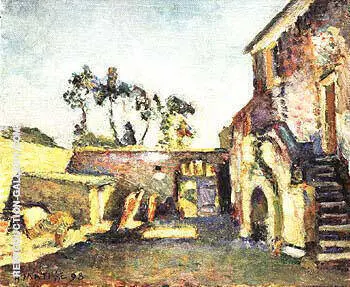 The Courtyard of the Mill 1898 By Henri Matisse