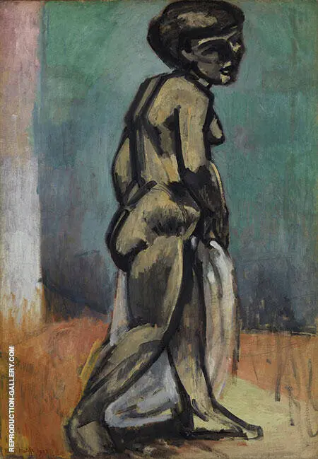Standing Model Nude in Blue 1900 By Henri Matisse