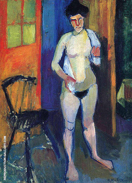 Nude with a White Towel 1902 by Henri Matisse | Oil Painting Reproduction