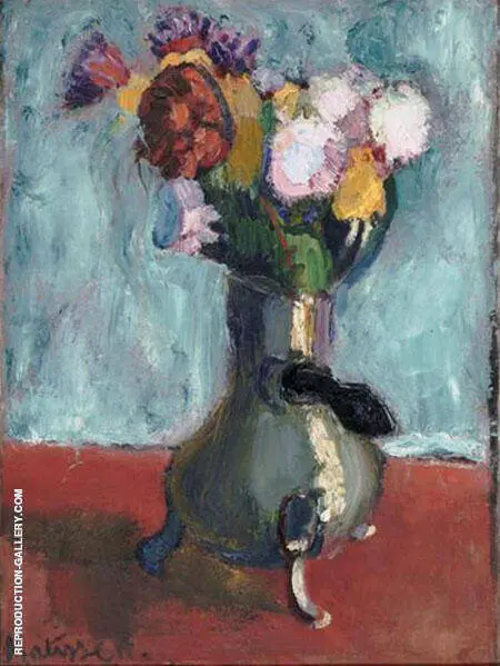 Bouquet of Flowers in a Chocolate Pot 1902 By Henri Matisse