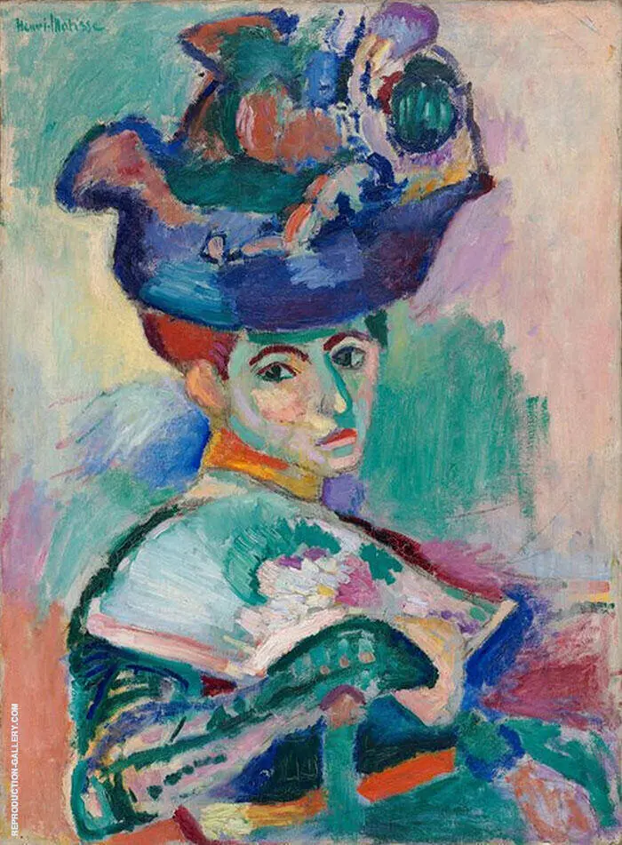 The Woman with a Hat 1905 By Henri Matisse