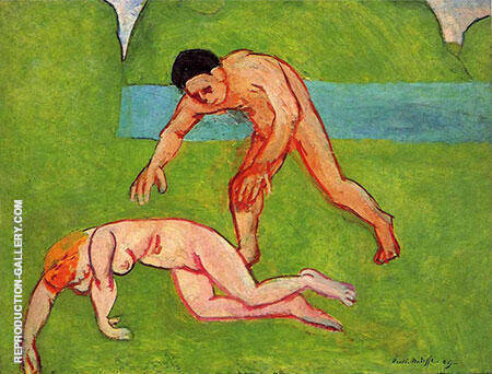 Nymph and Satyr 1908 by Henri Matisse | Oil Painting Reproduction
