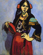 Spanish Woman with a Tambourine 1909 By Henri Matisse