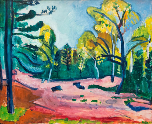 Clearing in the Woods of Fontainebleau 1909 | Oil Painting Reproduction