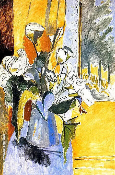 Bouquet of Flowers on a Veranda 1912 By Henri Matisse