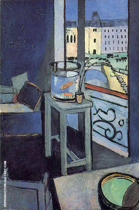 Interior with a Goldfish Bowl 1914 By Henri Matisse
