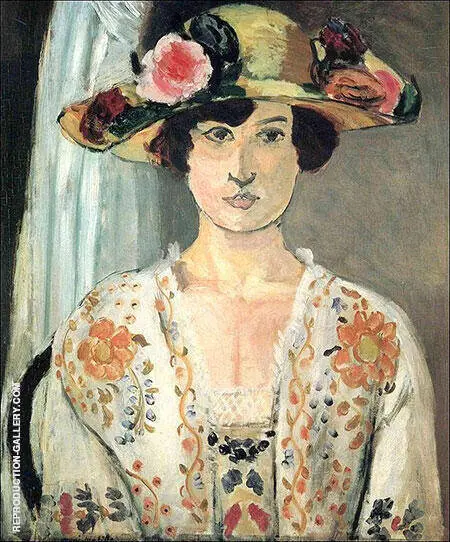 Woman in a Flowered Hat 1919 By Henri Matisse