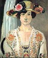 Woman in a Flowered Hat 1919 By Henri Matisse
