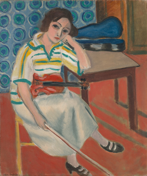 Woman with a Violin 1921 by Henri Matisse | Oil Painting Reproduction