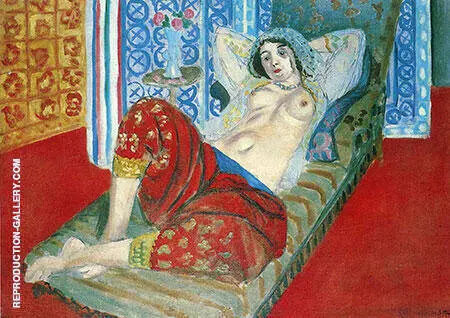 Odalisque with Red Culottes 1921 By Henri Matisse
