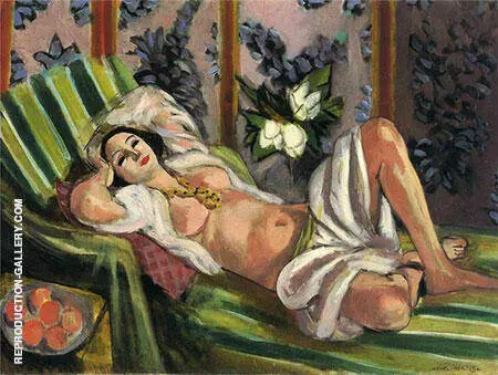 Odalisque with Magnolias 1923 By Henri Matisse