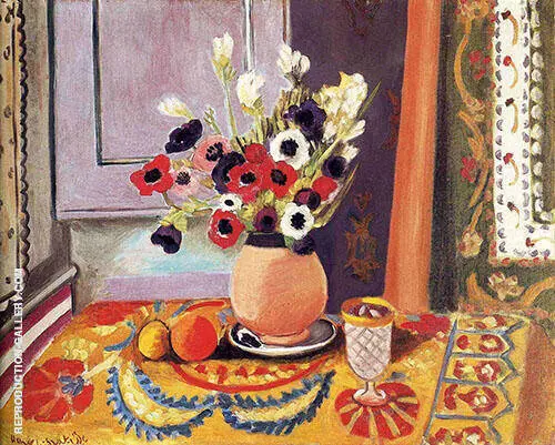 Anemones in an Earthenware Vase 1924 By Henri Matisse