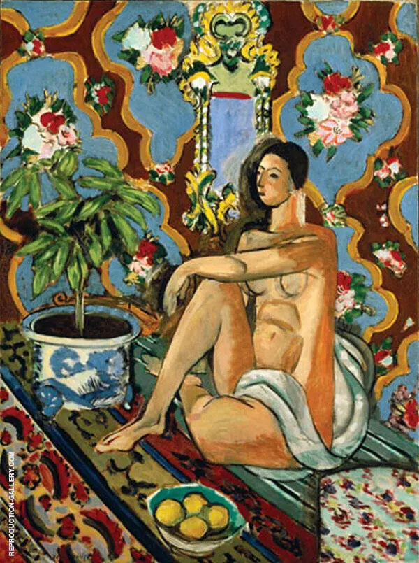 Decorative Figure on an Ornamental Ground 1925 By Henri Matisse