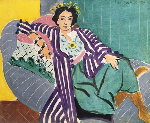 Small Odalisque in a Purple Robe 1937 | Oil Painting Reproduction