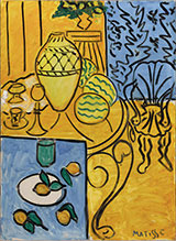 Interior in Yellow and Blue 1946 By Henri Matisse