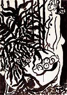 Composition with a Standing Nude and Black Fern 1948 By Henri Matisse