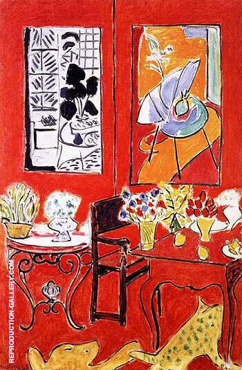 Large Red Interior 1948 By Henri Matisse