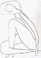 Sketch for the Blue Nude 1952 By Henri Matisse