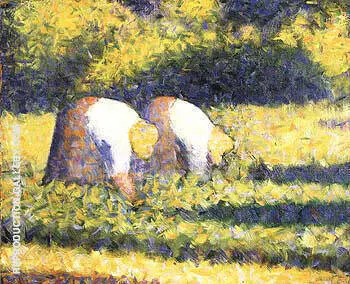 Farm Woman at Work (Paysannes au travail) By Georges Seurat