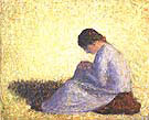 Seated Woman 1883 By Georges Seurat