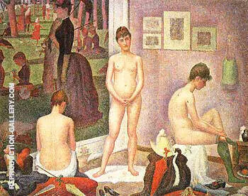 Les Poseuses 1886 By Georges Seurat