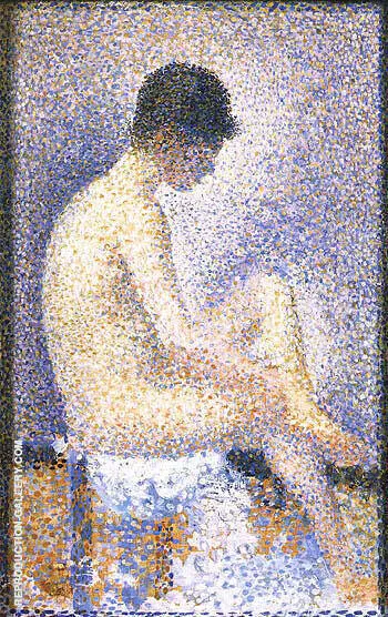 Seated Model Side View 1887 By Georges Seurat