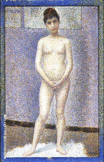 Standing Model 1887 by Georges Seurat | Oil Painting Reproduction