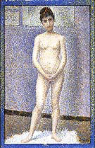 Standing Model 1887 By Georges Seurat