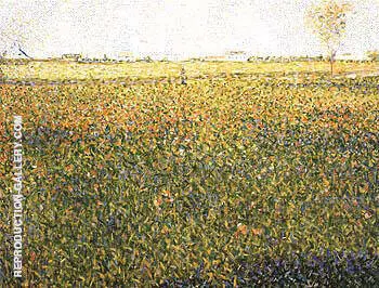 Alfalfa La Lucerne Saint Denis 1884 By Georges Seurat