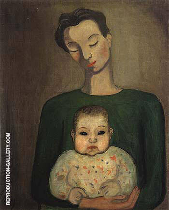 Mother and Child 1930 by Alice Neel | Oil Painting Reproduction