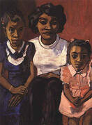 Black Spanish-American Family 1950 By Alice Neel