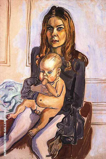 Betty Homitzky and Jevin By Alice Neel
