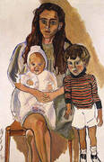 Julie and Children 1970 By Alice Neel