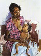 Carman and Judy 1972 By Alice Neel