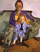 Linda Nochlin and Daisy 1973 By Alice Neel