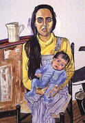 Ginny and Elizabeth 1975 By Alice Neel