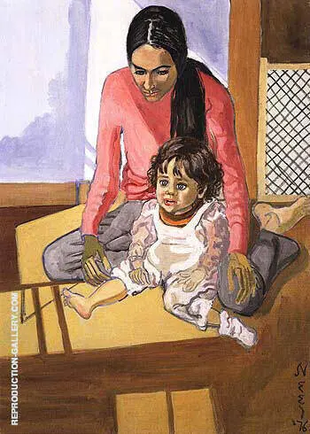 Ginny and Elizabeth II 1976 By Alice Neel
