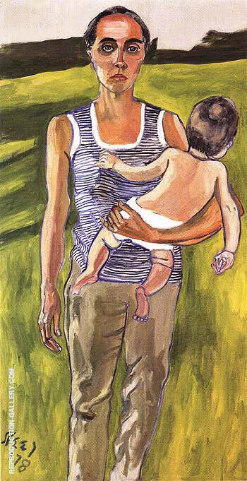 Ginny and Andrew 1978 By Alice Neel