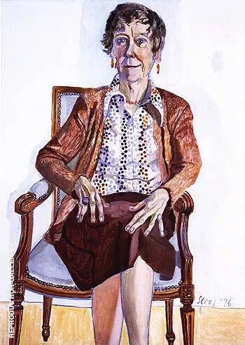 Ellen Johnson 1976 By Alice Neel