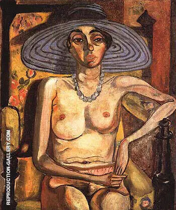 Rhoda Myers with Blue Hat 1930 By Alice Neel