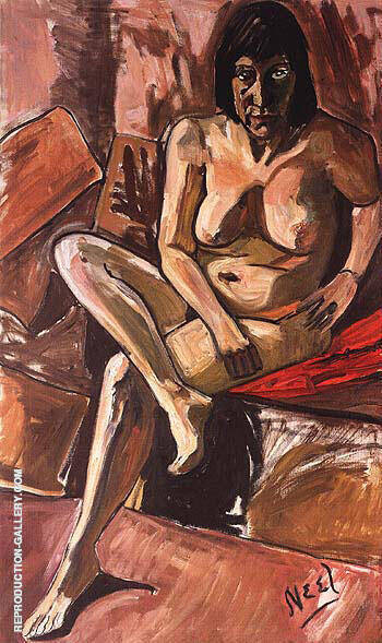 Lida Nude 1960 by Alice Neel | Oil Painting Reproduction