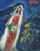 La Mariee By Marc Chagall