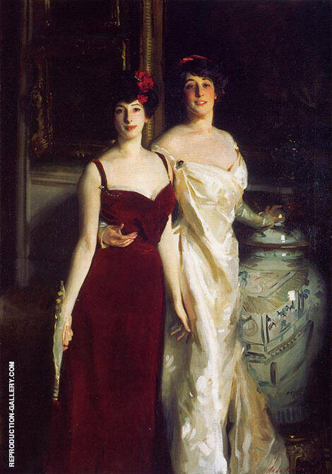 Ena and Betty Daughters of Asher and Mrs Wertheimer 1901 | Oil Painting Reproduction