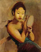 A Javanese Girl at Her Toilet 1889 By John Singer Sargent