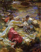 The Chess Game 1907 By John Singer Sargent