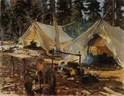 Tents at Lake O'Hara 1916 By John Singer Sargent