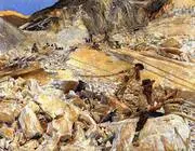 Bringing Down Marble From the Quarries to Carrara 1911 By John Singer Sargent